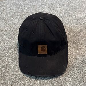 Carhartt Black Hat with Brown Patch